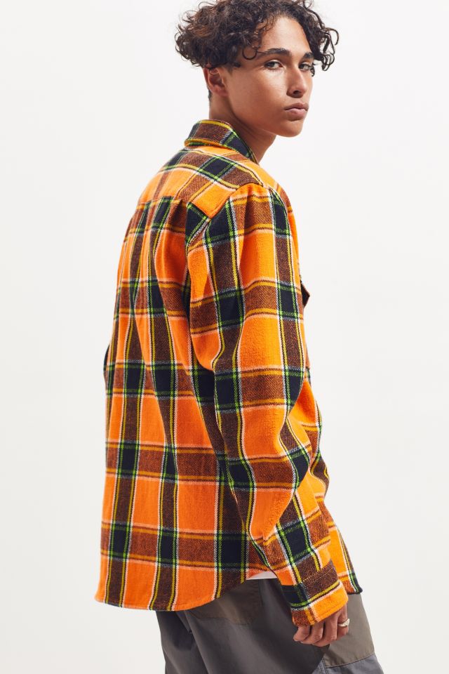 Stussy Ace Plaid Flannel Button-Down Shirt  #3