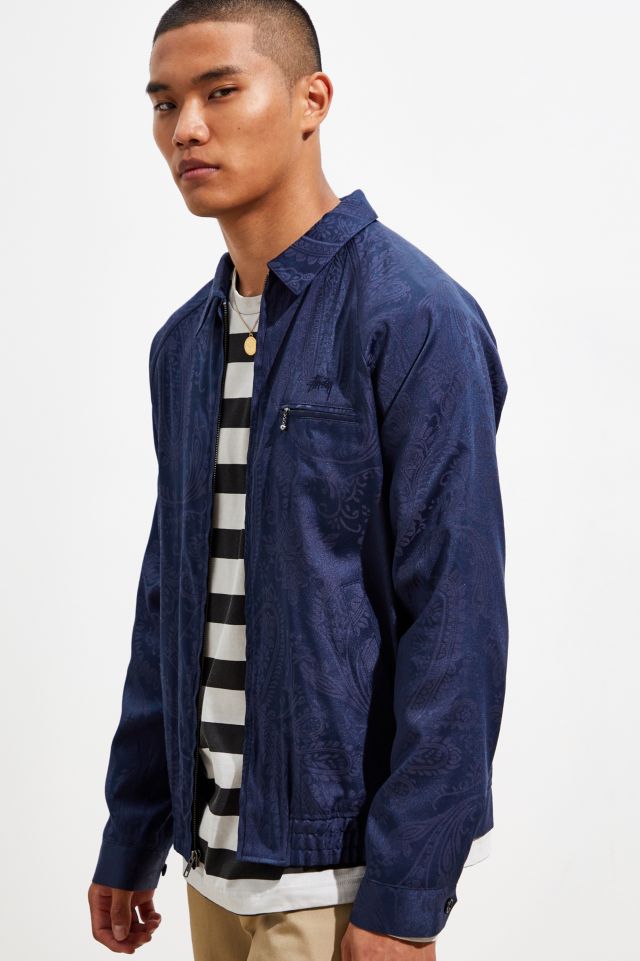 stussy jacket blue