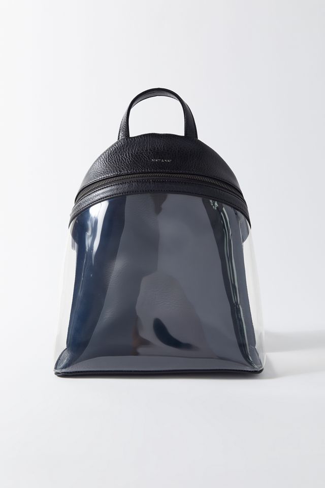 NWT Matt & Nat Aries Backpack in Clear & Black Cute Travel Trendy Indie Festival NWT Matt & Nat Aries Backpack in Clear & Black Cute Travel  main image 4
