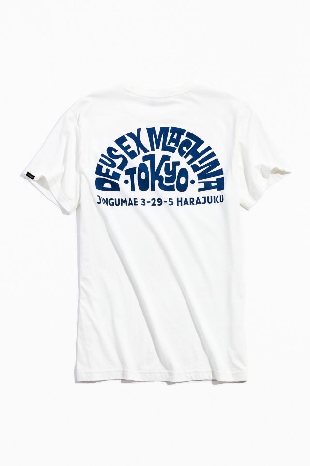 Tシャツ・カットソー Deus Ex Machina Tokyo Asakusa Address Long Sleeve T-Shirt Deus Ex Machina Tokyo Asakusa Address Long Sleeve T-Shirt