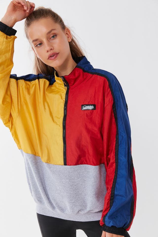 Urban Renewal Remade Spliced Windbreaker Sweatshirt #4