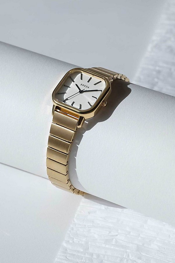 Breda Esther Metal Watch In White At Urban Outfitters