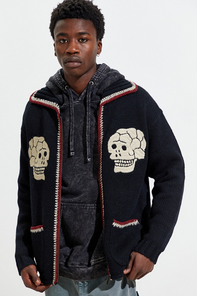 DEUS EX MACHINA タッパー XL Deus Ex Machina Trappa Full-Zip Cardigan | Urban Outfitters