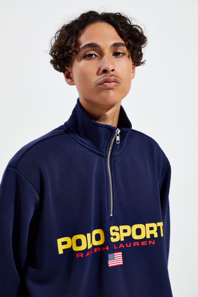 Polo Ralph Lauren Sport Half-Zip Sweatshirt | Urban Outfitters