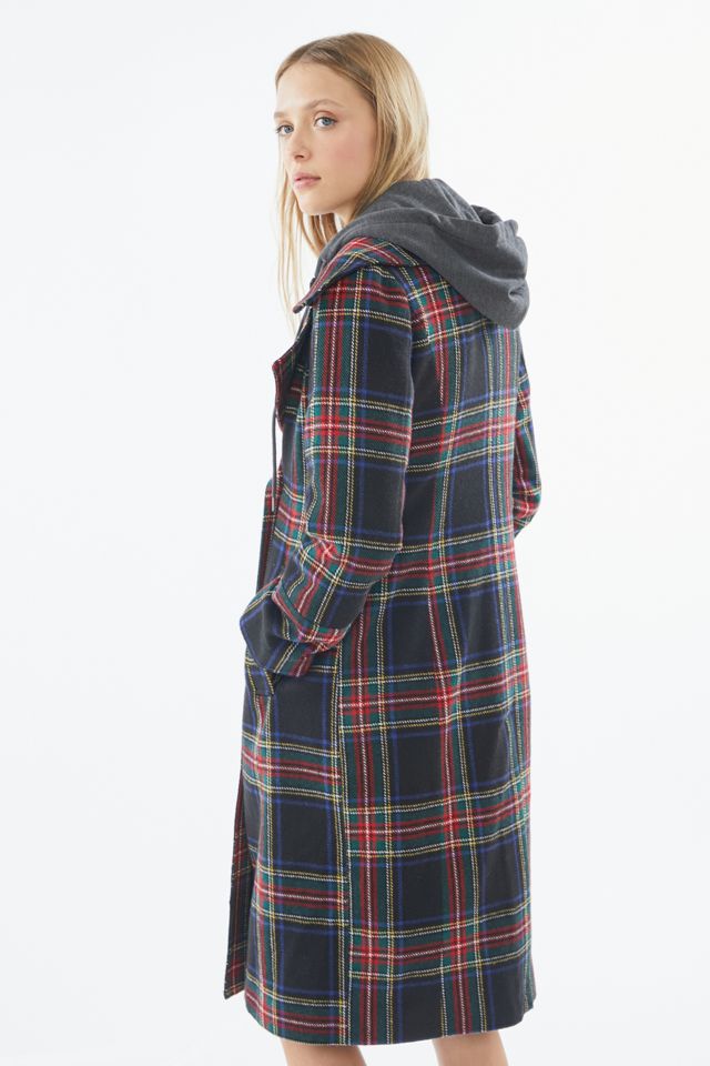 Avec Les Filles Plaid Double-Breasted Coat #2