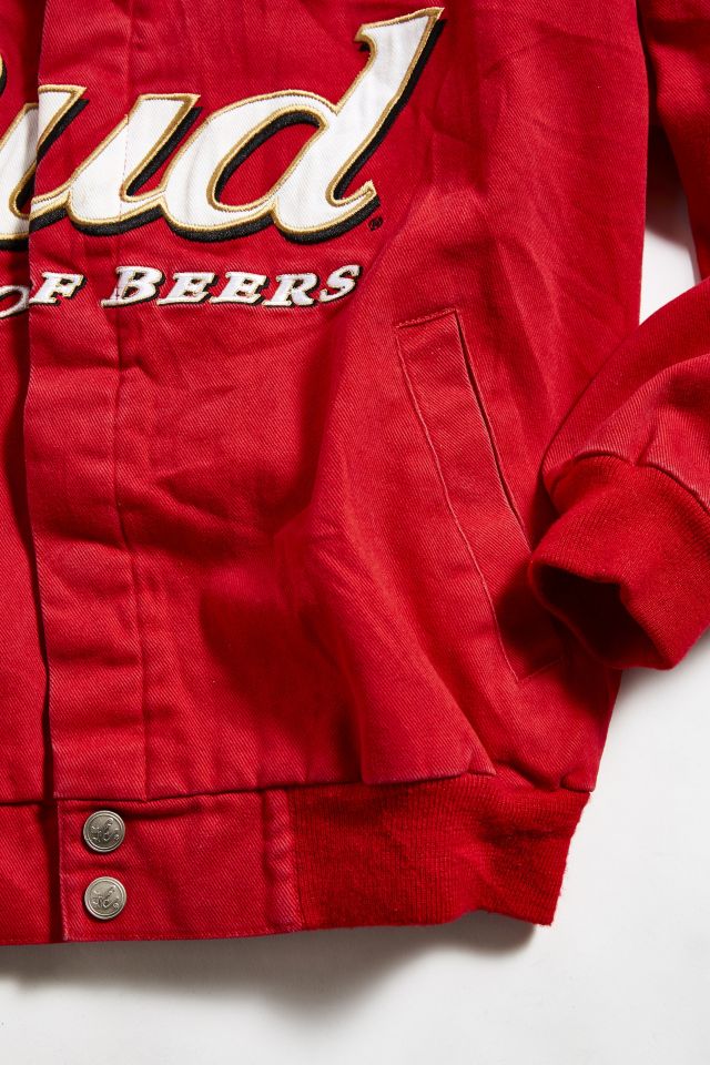 Vintage Red Budweiser Racing Jacket  #2