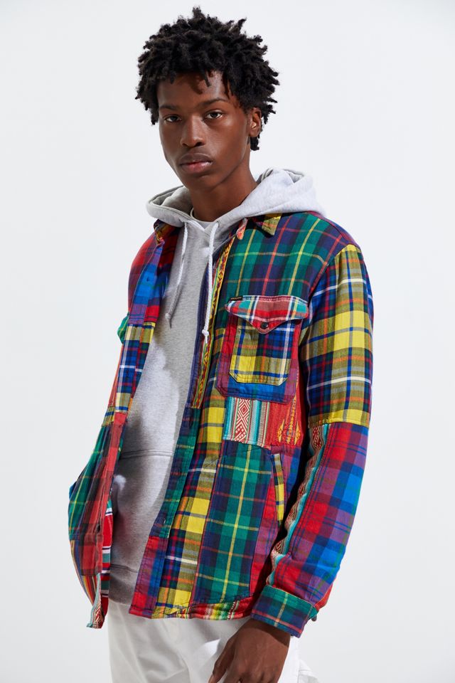 Polo Ralph Lauren Plaid Patchwork Button-Down Shirt #1