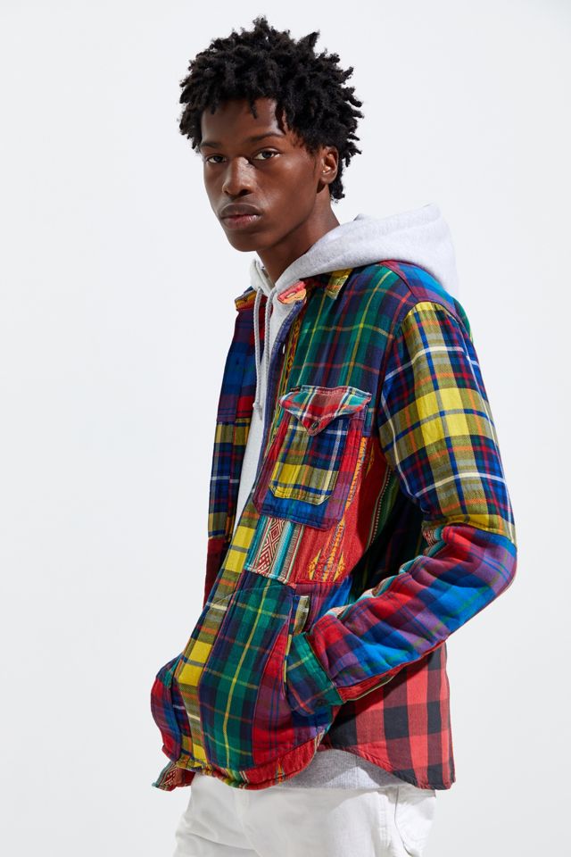 Polo Ralph Lauren Plaid Patchwork Button-Down Shirt #4