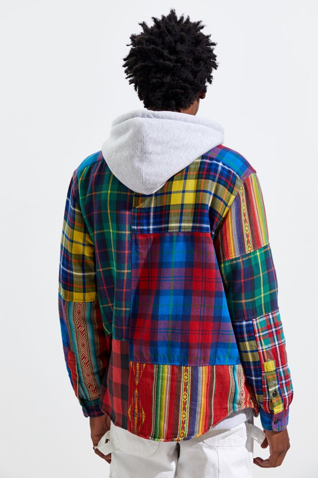 Polo Ralph Lauren Plaid Patchwork Button-Down Shirt #5