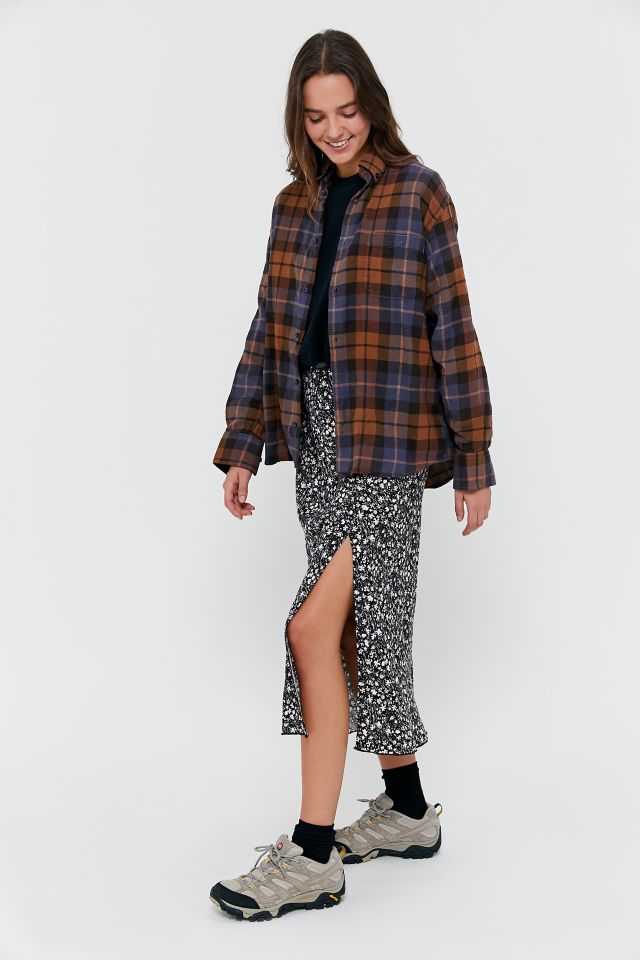 Urban Renewal Recycled Overdyed Flannel Shirt #4