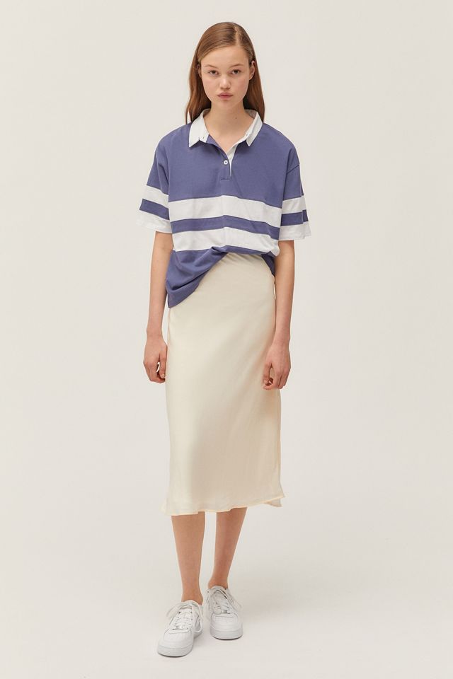 Truly Madly Deeply Oversized Striped Polo Shirt #3