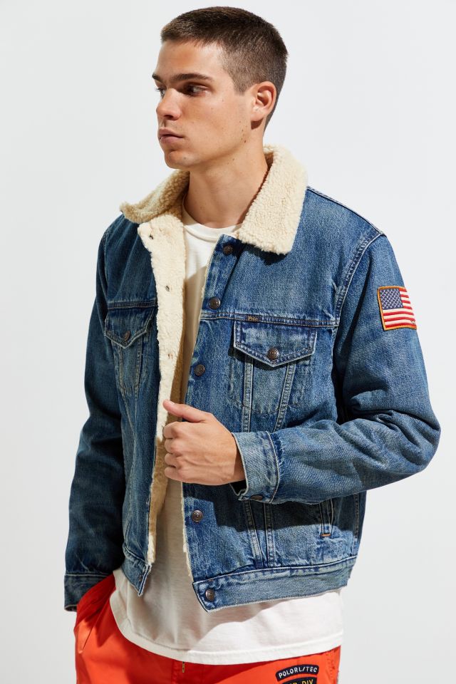 Polo Ralph Lauren Denim Sherpa Lined Trucker Jacket #1