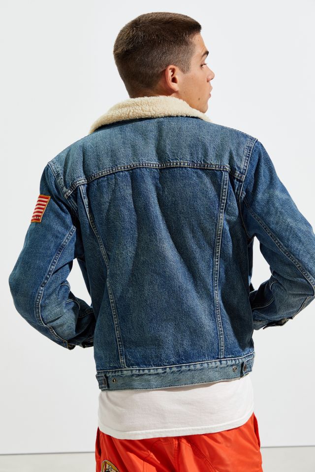 Polo Ralph Lauren Denim Sherpa Lined Trucker Jacket #3