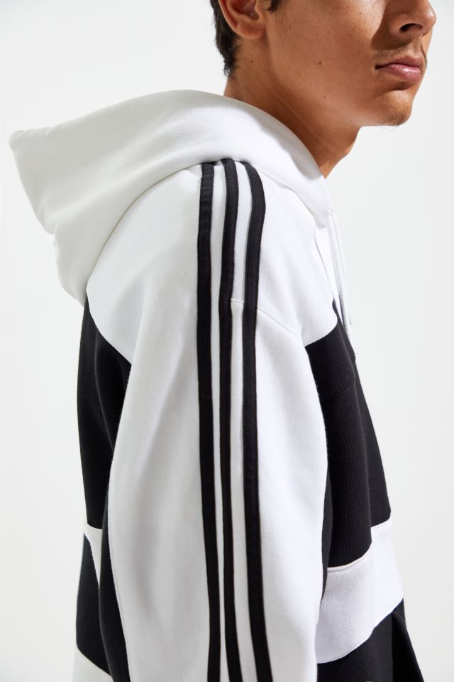 adidas Asymmetrical Blocked Hoodie Sweatshirt