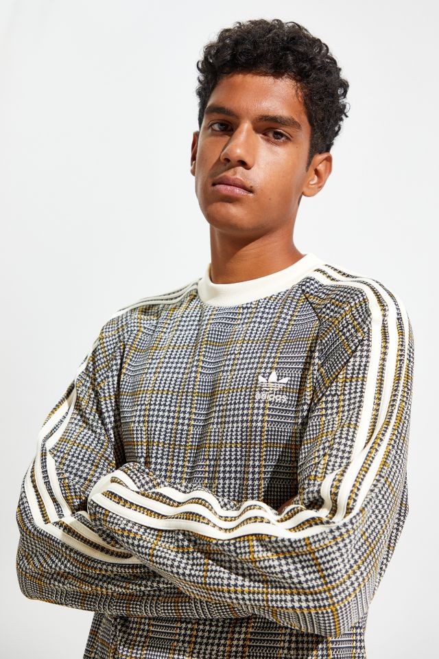 adidas Tartan Crew Neck Sweatshirt