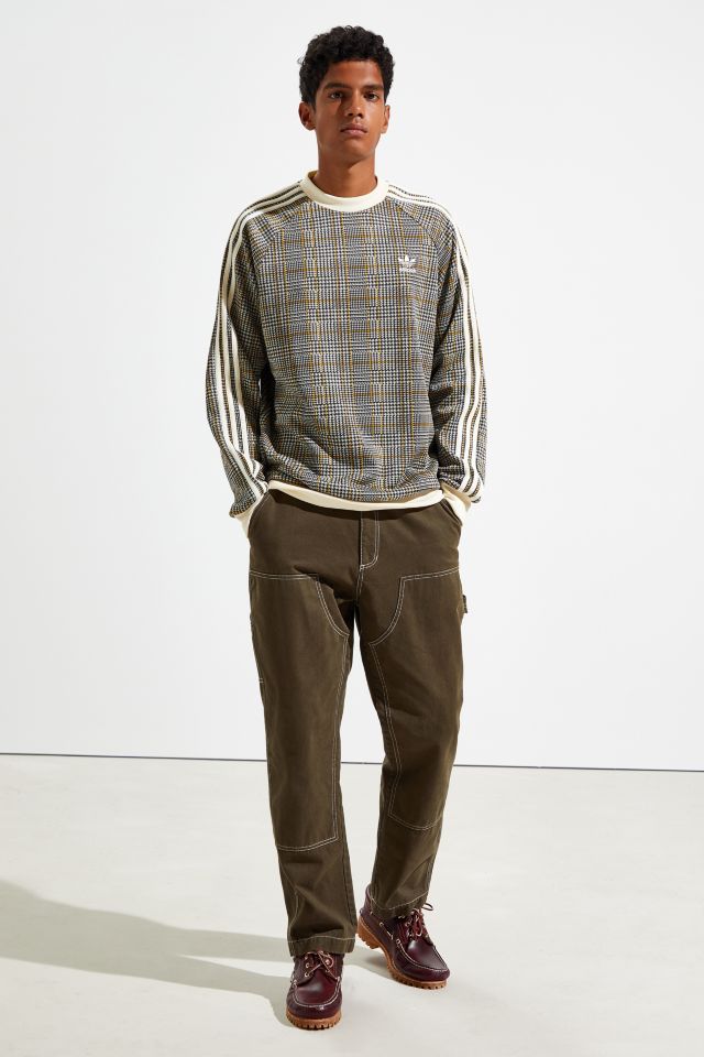 Adidas tartan best sale crewneck sweatshirt