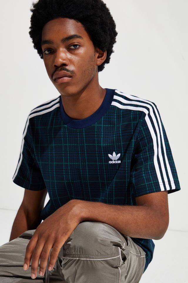 Adidas store tartan shirt