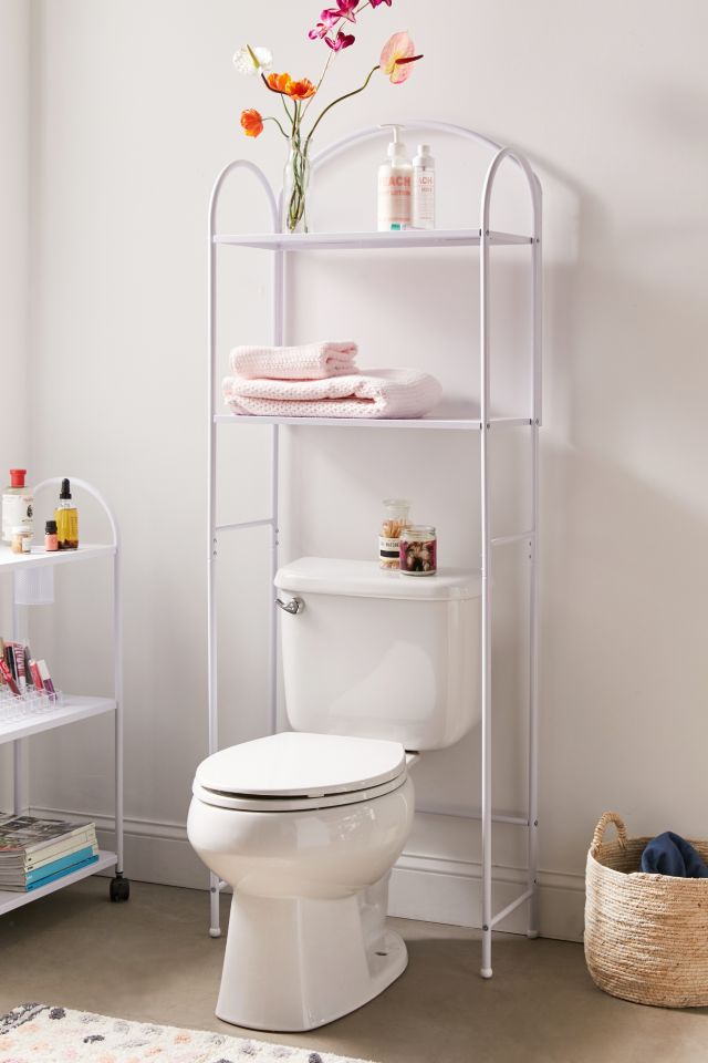 Urban Outfitters + Minimal Rose Gold Standing Bathroom Storage