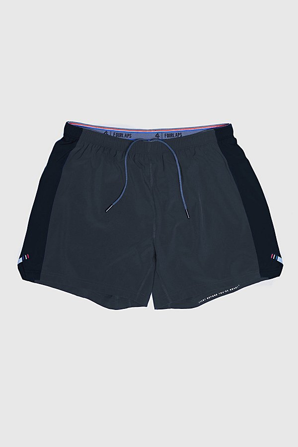 FOURLAPS EXTEND SHORT 5" IN CHARCOAL, MEN'S AT URBAN OUTFITTERS