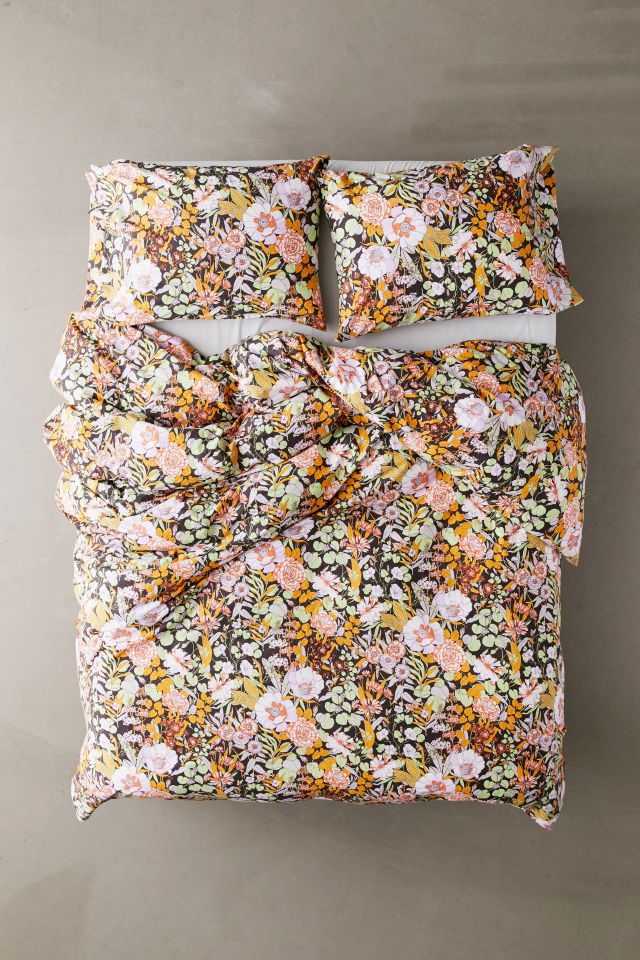 Mila Sketched Floral Duvet Set #2
