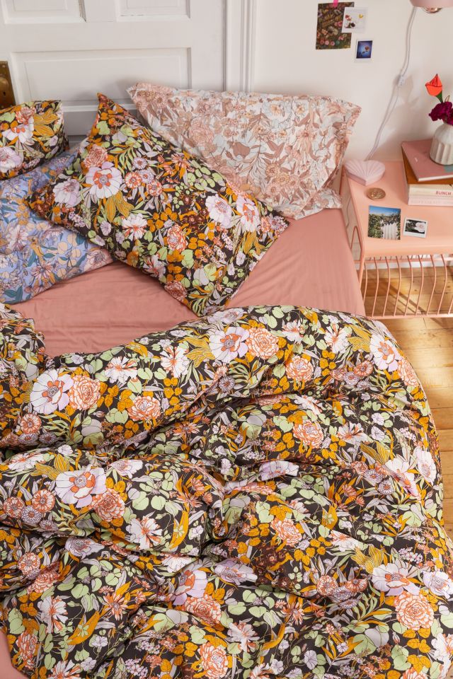 Mila Sketched Floral Duvet Set #3