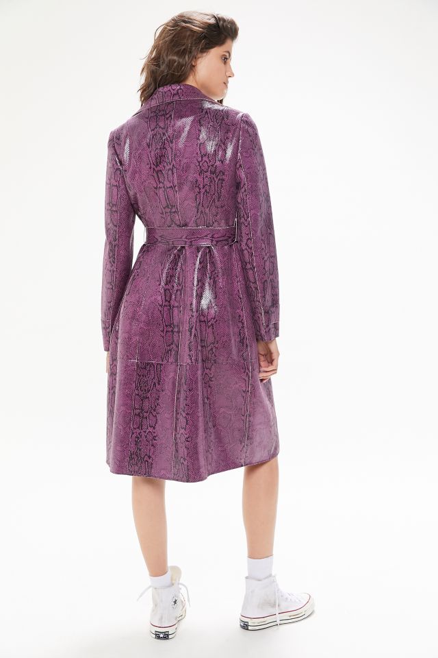 Trench-coat peau de serpent UO #3