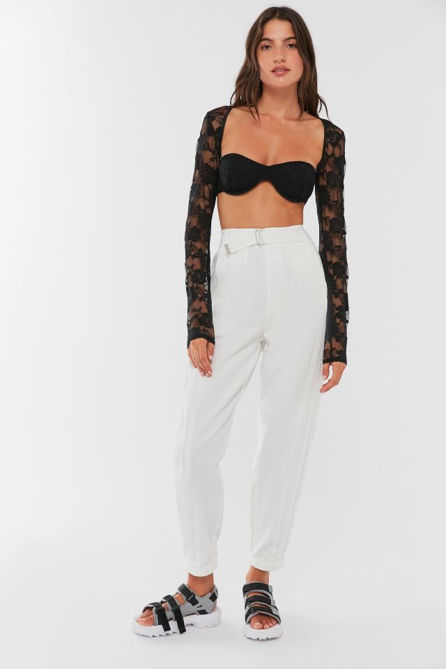 Out From Under Lace-Sleeve Underwire Bra Top #2