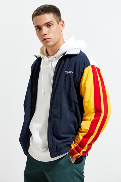 Perry Ellis Colorblock Track Jacket | Urban Outfitters