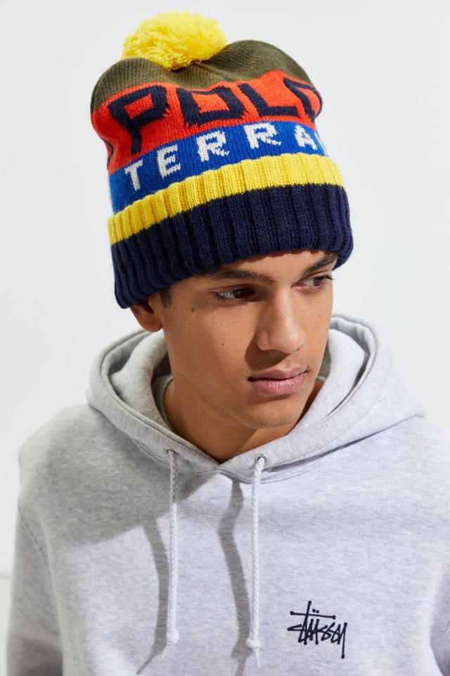 Polo Ralph Lauren Terrain Stripe Pompom Beanie #1