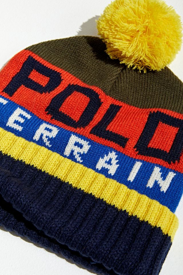 Polo Ralph Lauren Terrain Stripe Pompom Beanie #2