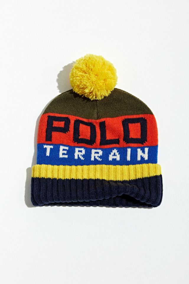 Polo Ralph Lauren Terrain Stripe Pompom Beanie #3