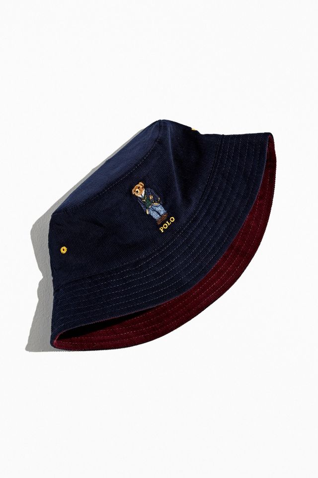 Polo Ralph Lauren Suit Bear Corduroy Bucket Hat | Urban Outfitters