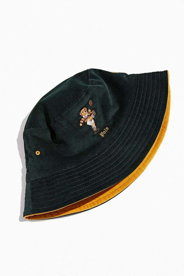 Polo Ralph Lauren Kicker Bear Reversible Corduroy Bucket Hat | Urban ...