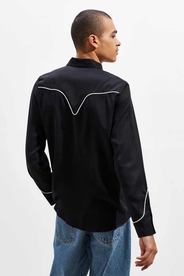 H Bar C Le Chemise Western San Fernando Tencel Boutonnée #3