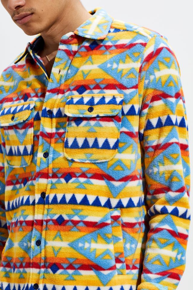 Free Nature Polar Fleece Button-Down Overshirt  #4