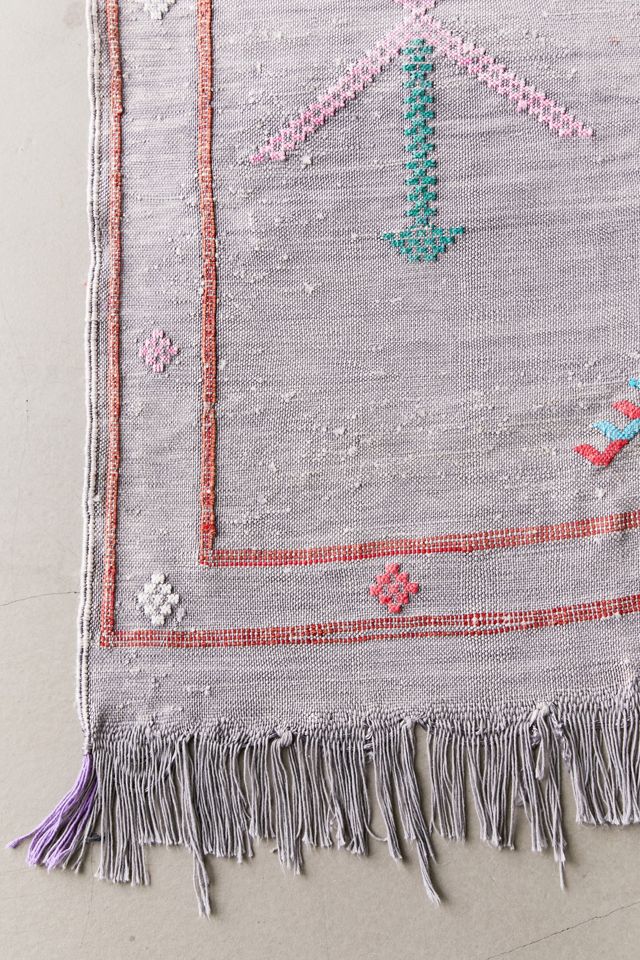 Urban Renewal One-Of-A-Kind Woven Cactus Silk Rug #1