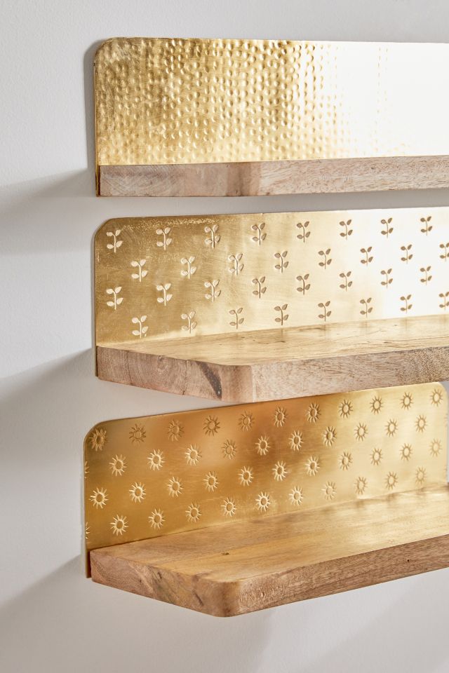 Joanna Pressed Metal Wall Shelf #5