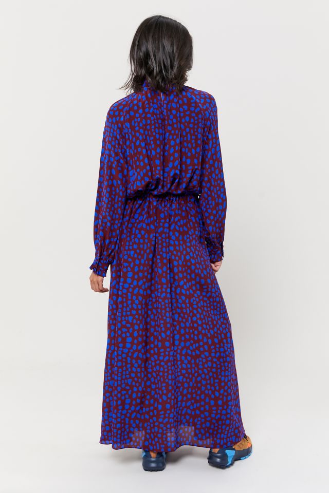 WHIT Maude Silk Mock Neck Maxi Dress #2