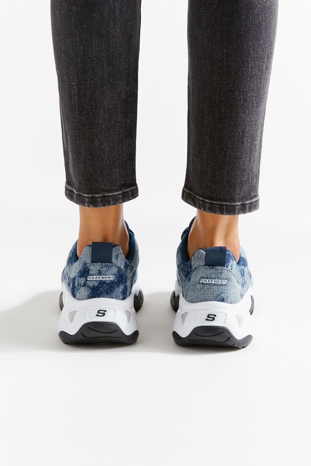Skechers D Lites 3 Denim Wavy Sneaker Urban Outfitters
