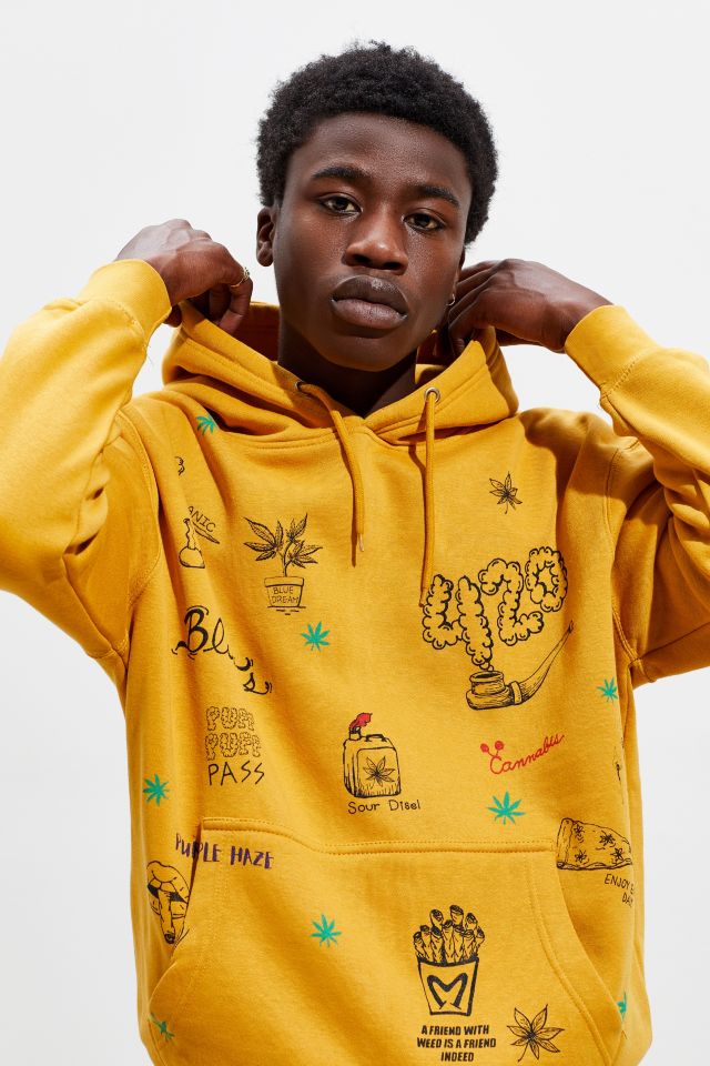 Urban outfitters yellow discount hoodie