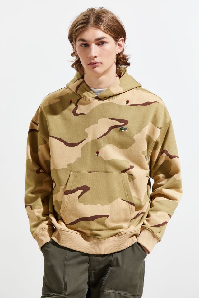 Lacoste Fatique Print French Terry Hoodie Sweatshirt