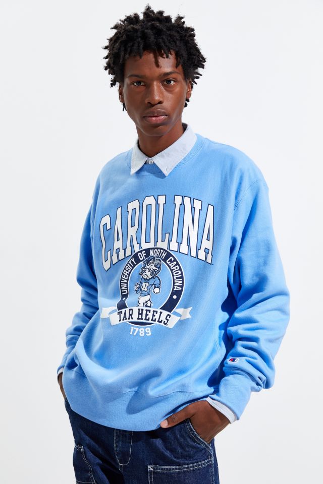 Unc champion sale crewneck