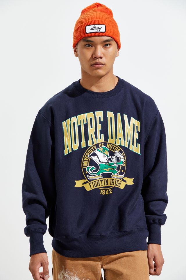 Champion University Of Notre Dame Weave Crew Neck Sweatshirt #1