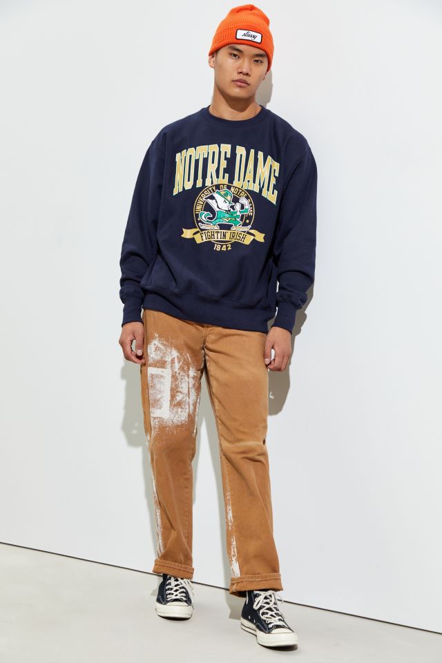 Champion University Of Notre Dame Weave Crew Neck Sweatshirt #2