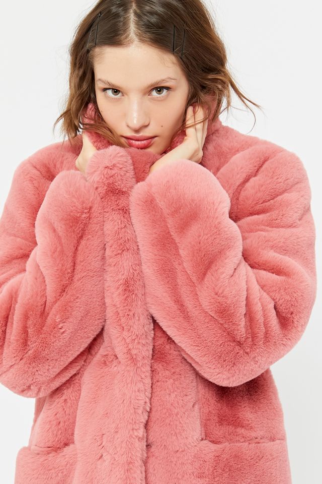 Manteau en fausse fourrure Sophie Apparis #1