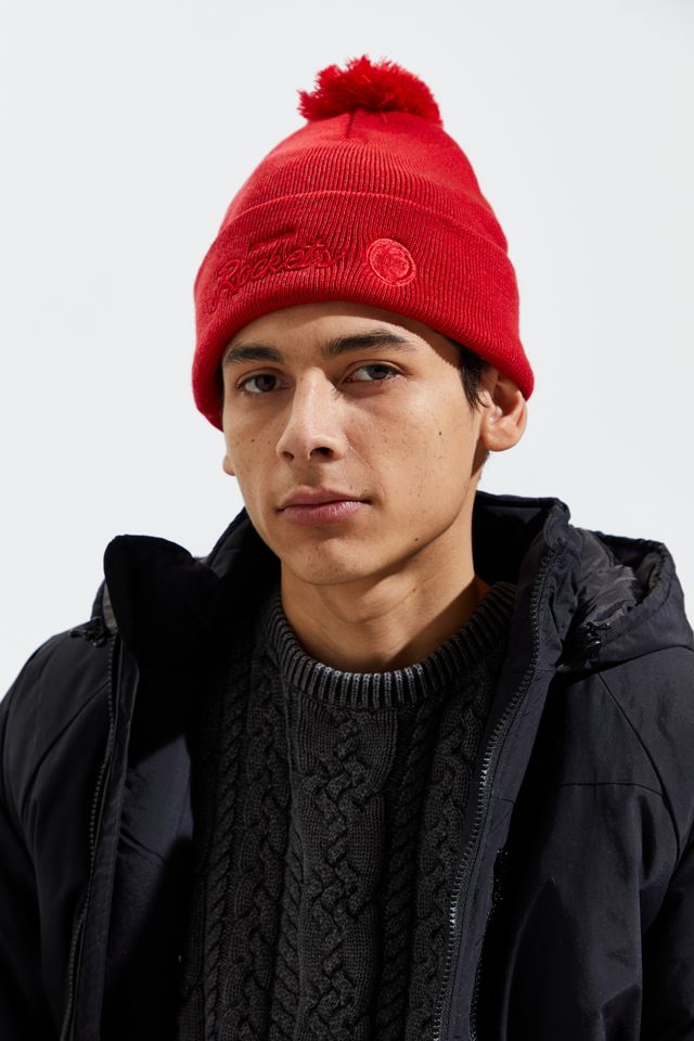 Mitchell & Ness NBA Houston Rockets Tonal Pompom Beanie | Urban Outfitters