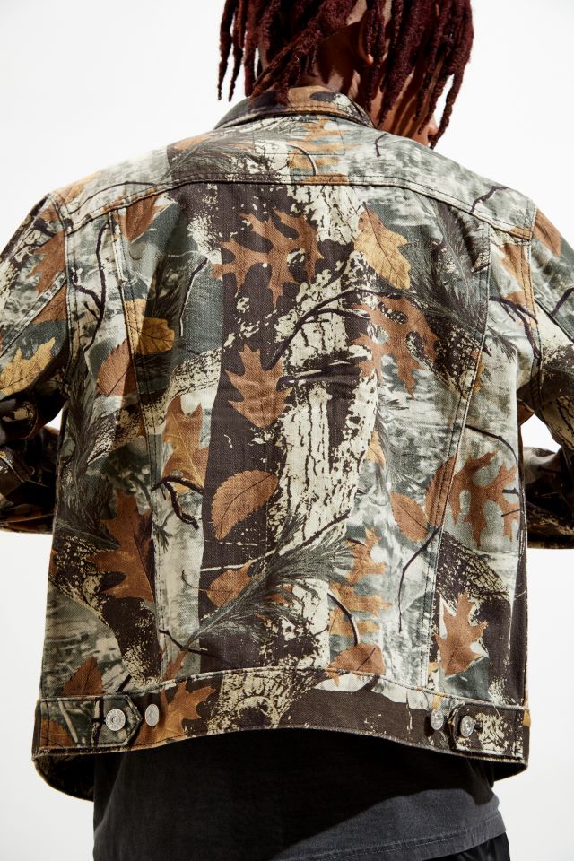 Urban Outfitters BDG Camo Print Denim Trucker Jacket, Small – MG