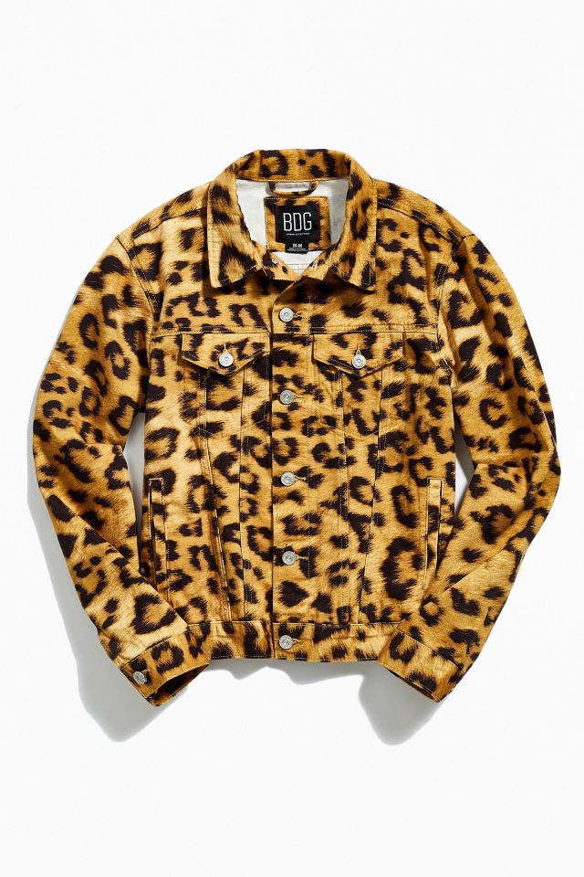 BDG Animal Print Denim Trucker Jacket | Urban Outfitters