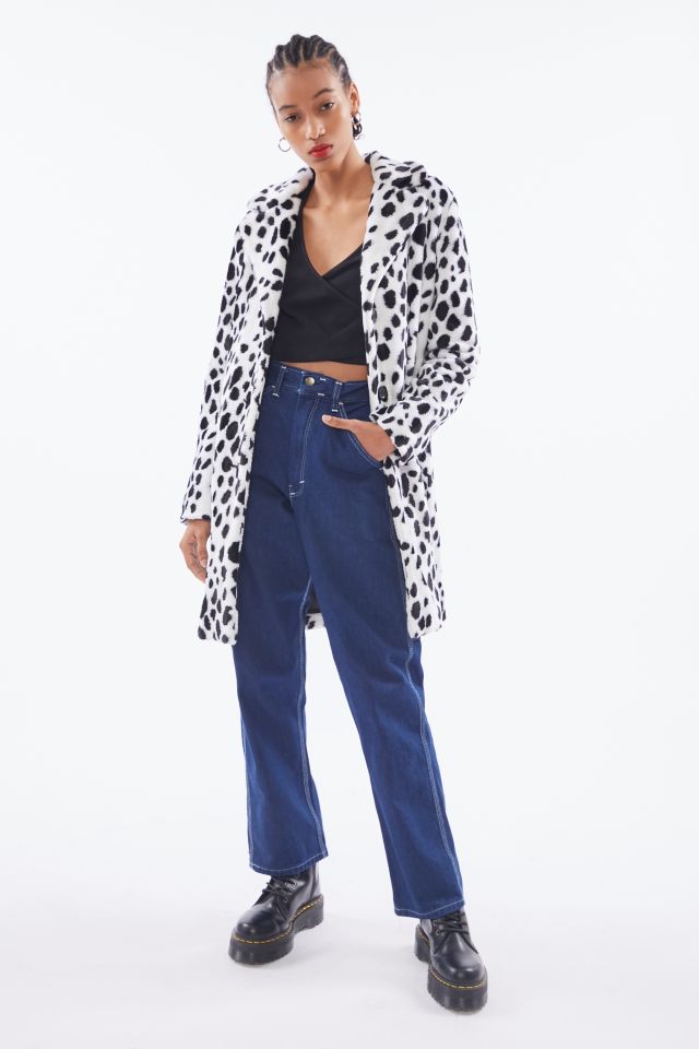 MadeMe Dalmatian Faux Fur Coat #3