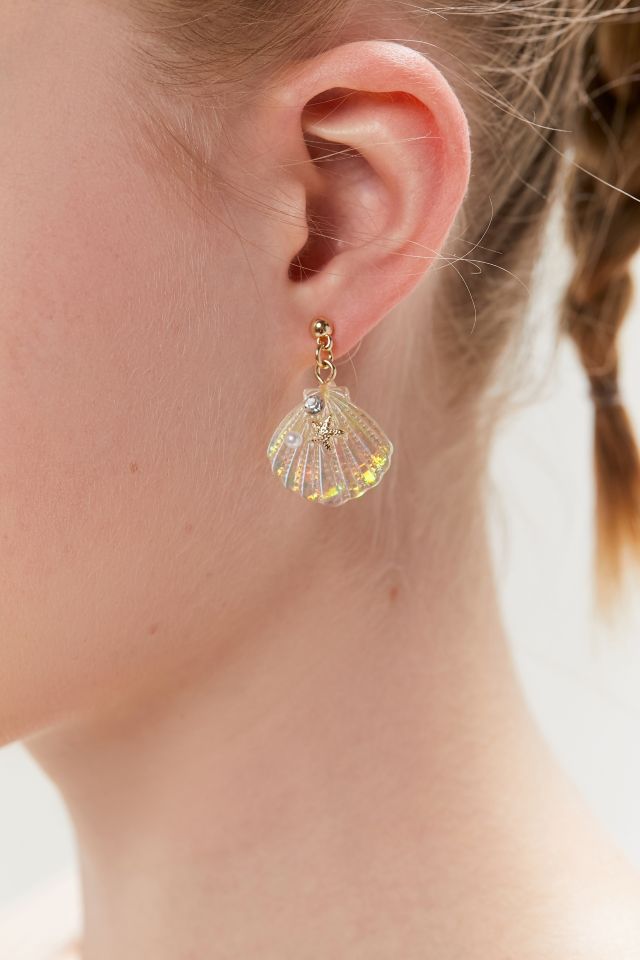 Aurora Iridescent Shell Earring #1